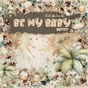 Papiers Scrap - Bella Luna - Be my Baby - 20 x 20 Basics
