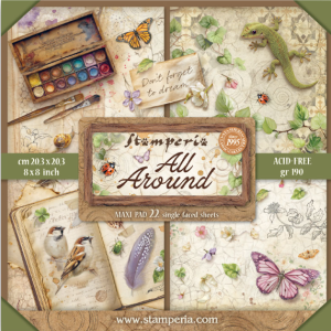 Papier Scrap - Stampéria - All Around - 20x20 Maxi